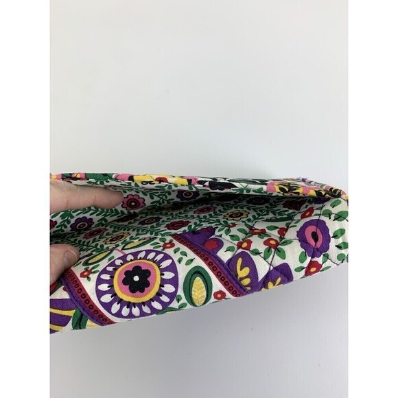 Vera Bradley Flap Fold Magnet Quilted Wallet Viva La Vera Card Cards Bill Fold - Picture 6 of 12